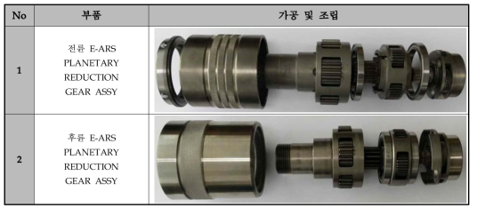 ARS用 감속기 시제품 가공 및 조립