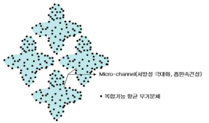 복합기능 및 서방성 강화 항균 섬유 모식도(II형)