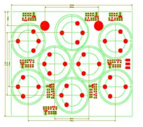 8직렬 모듈의 PCB Drawing