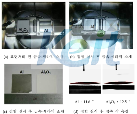 금속-세라믹 접합실험 결과