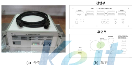 고진공 표면처리 제어를 위한 전원 제어장치의 사진 및 도면