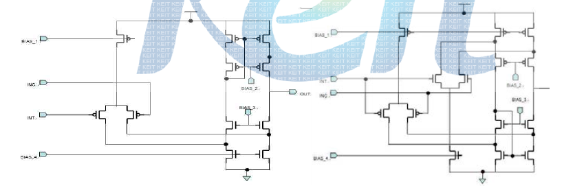 PMOS input Folded Cascode(좌), Rail to Rail Folded Cascode(우)