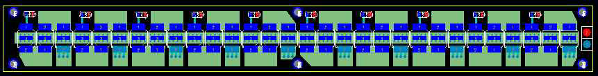 50W급 선형 LED PCB 레이아웃