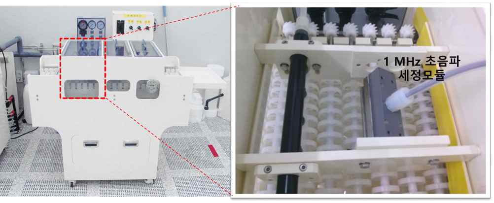 오염입자 세정평가를 위한 고주파 초음파 세정시스템