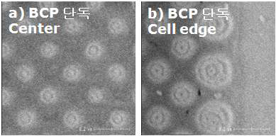 PS-b-PMMA 45K-21K을 이용한 컨택홀 패턴 shrink 평가 결과