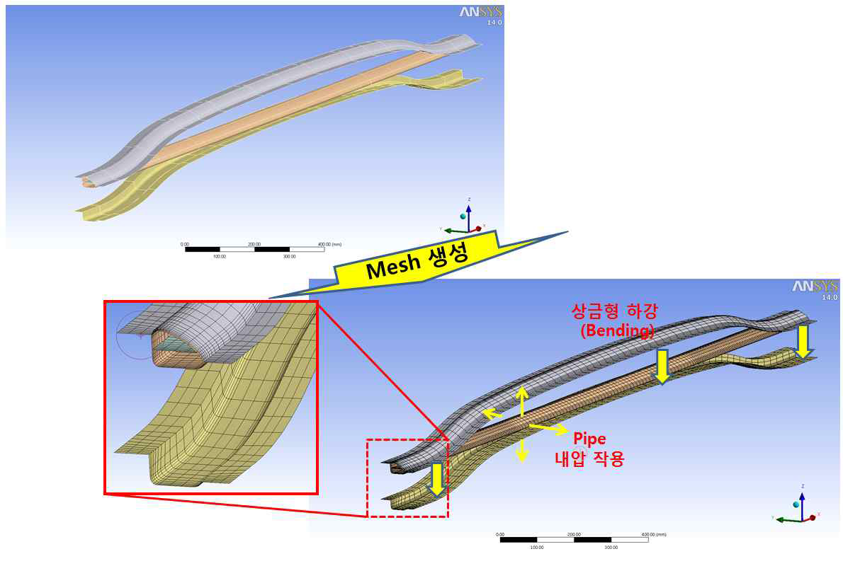 Mesh 생성 및 성형조건 설정