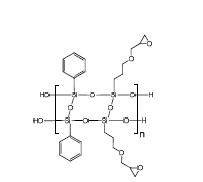 합성된 실세스퀴옥산 고분자(LPG64)의 분자구조