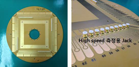 다층, 대구경 고주파수 신호 측정용 프로브카드 PCB 제품