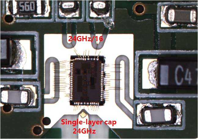 제작된 FMCW 레이더 시제품 RF/아날로그 모듈의 CMOS VCO 부분