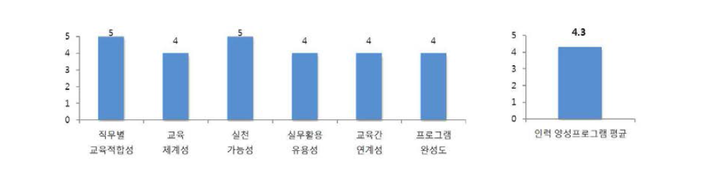 역량 강화 프로그램에 대한 외부 전문가 평가 결과