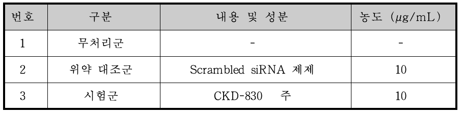 Annexin-V 분석을 통한 세포사멸 효력 평가 그룹