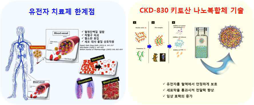 CKD-830 키토산 나노복합체 시스템의 특징