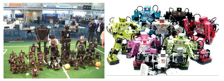세계 로봇 대회인 RoboCup에 출전한 휴머노이드 로봇