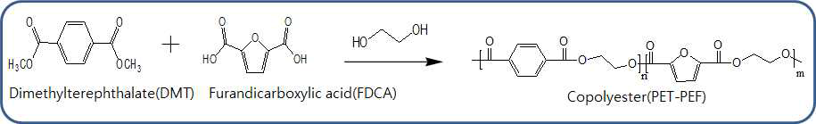 DMT와 FDCA를 이용한 공중합체 제조
