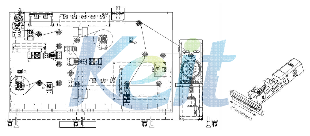 ESD 장치의 Nozzle 시스템 모식도