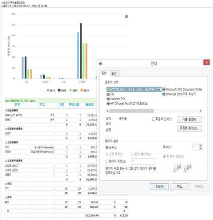 목표감축량 달성 시나리오 보고서 출력