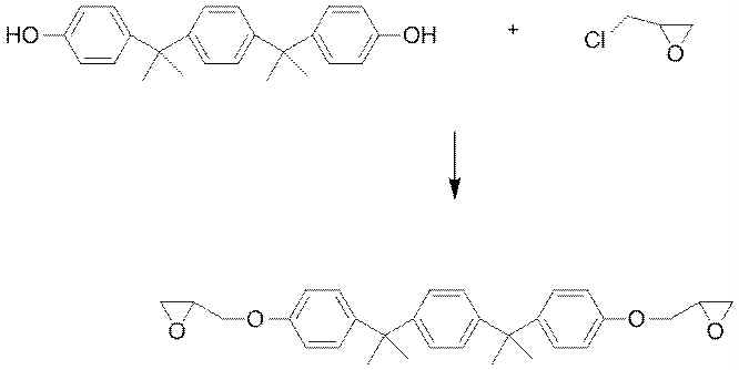 Bisphenol-M 에폭시 수지 반응 Mechanism
