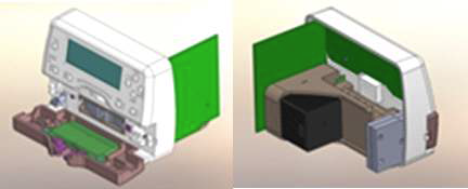 Pumping Module & Door 설계: 3D 렌더링