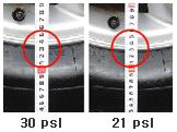 공기압별 비교