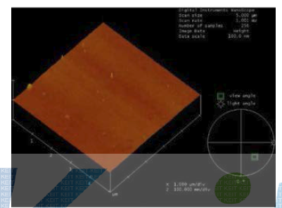 코팅된 막의 AFM분석