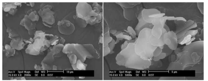 SEM images of boron nitride made in Germany