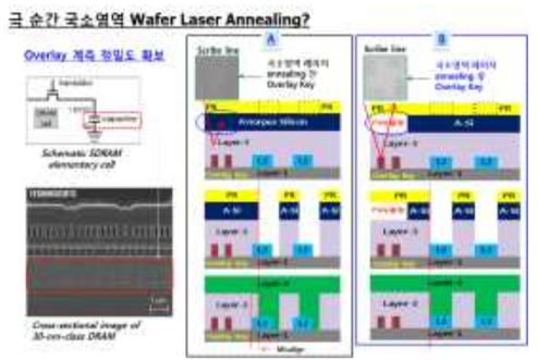 극 순간 국소영역 Wafer laser annealing