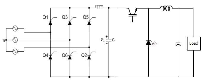 위상제어 정류기 + 벅 컨버터 방식