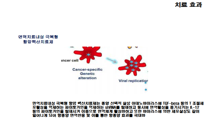 면역치료내성 극복형 항암핵산치료제 개발