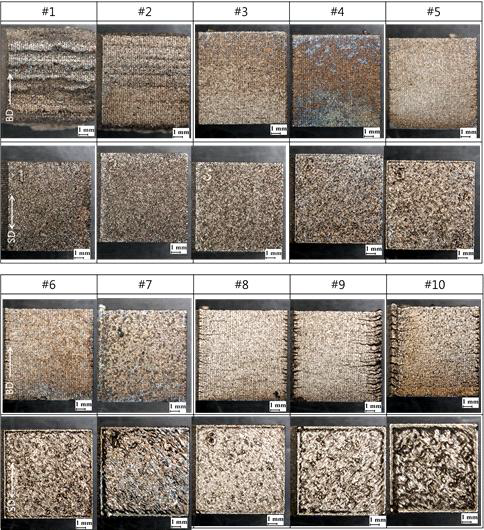 레이저 출력 및 조형속도에 따른 3D 프린팅 TiAl OM 분석 결과