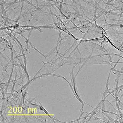 탄소나노튜브-그래핀 기반 나노탄소 다공체의 HR-TEM 이미지