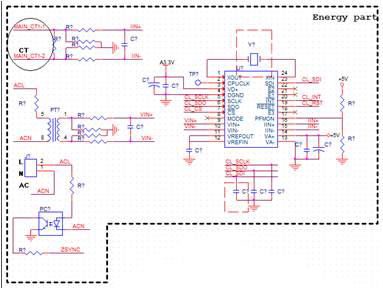 ITS 스마트 플러그 Energy Part 회로도