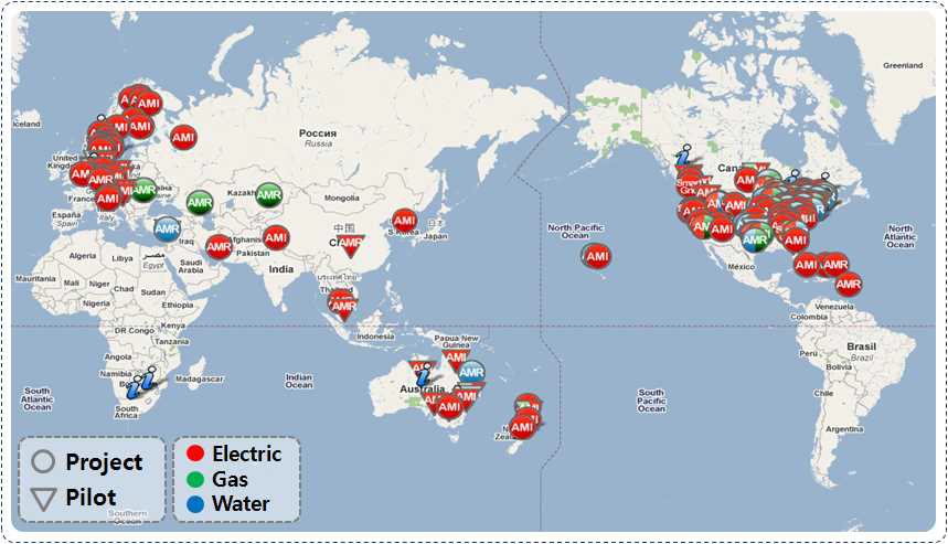 국외 AMI 사업 추진 현황