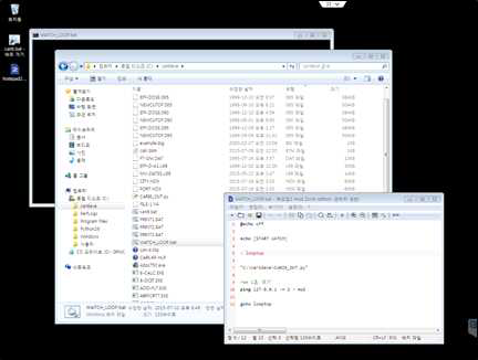 부팅 시 CARI-6 프로그램 자동 실행 배치파일