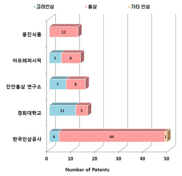 국내 특허 출원인 분도