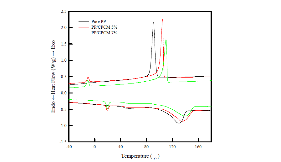 PP/CPCM 복합필름의 열적특성 분석