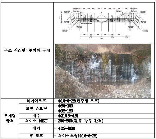 지주형 토석류 방호시설의 구조 시스템 계획