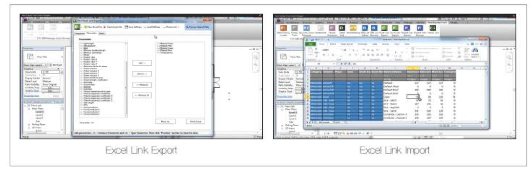 Excel Link(CTC BIM Project Suite for Revit