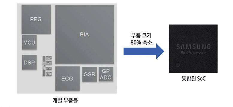 삼성전자의 바이오프로세서 개념도