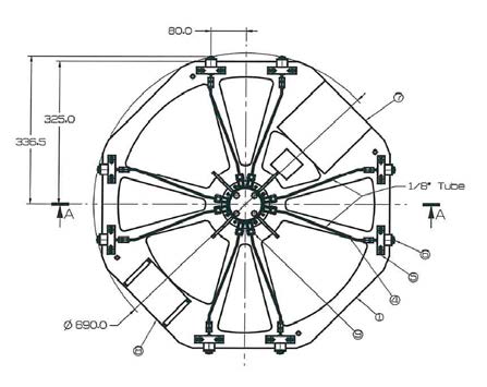 Thruster location drawing