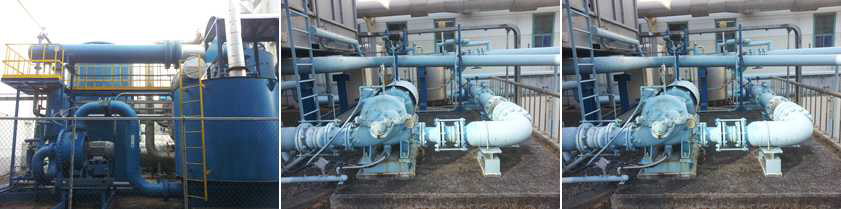 공기건조용 제습제 재생시스템 및 물 공급배관