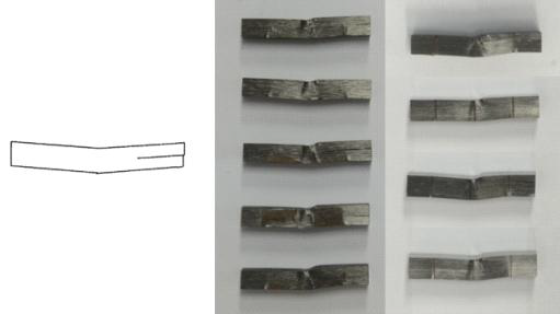 120℃ 온도 환경에서의 [0]48T 층간 전단 시편 파손모드