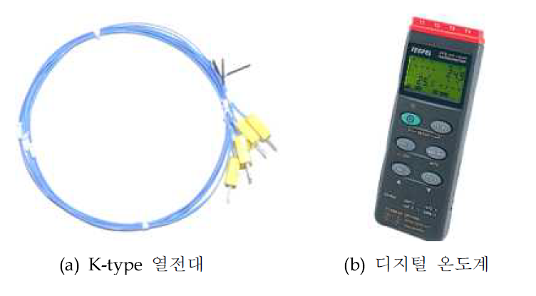 온도 측정을 위한 기자재