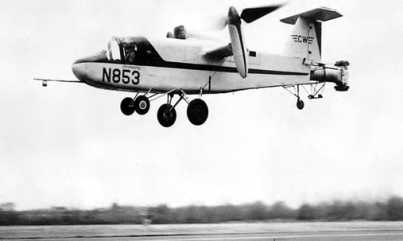 Curtiss-Wright X-100 쌍발 Tilt Prop 항공기