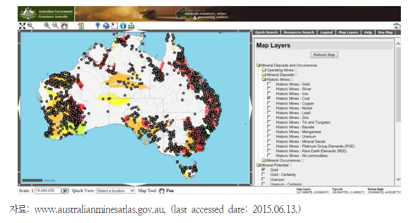 호주의 Interactive Mapping