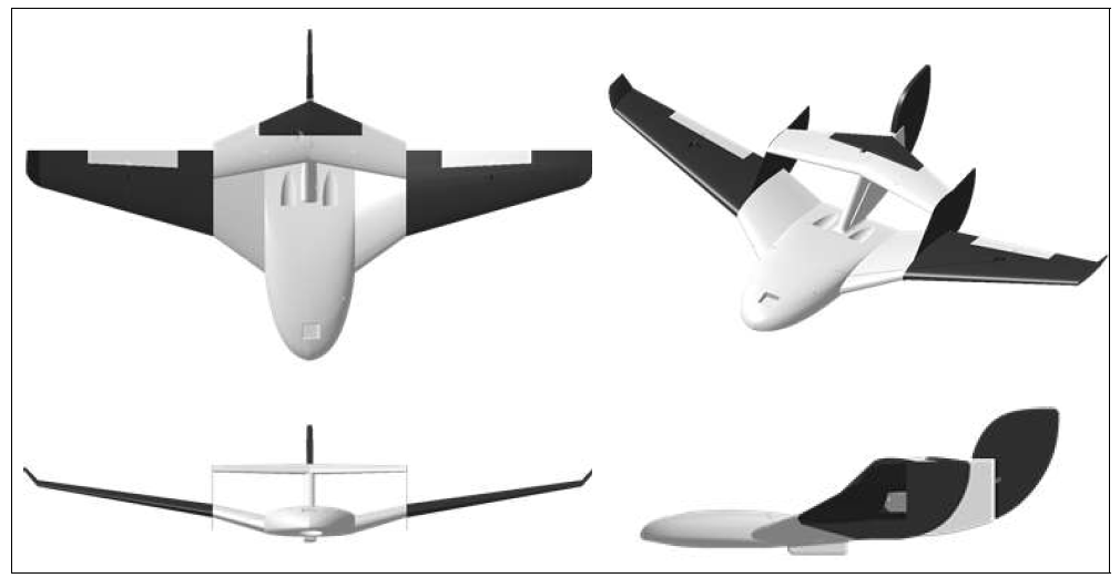 무인기의 3D 기체 도면