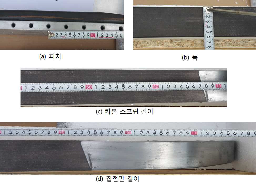 통기용 구멍이 있는 저소음화 집전판 시작품