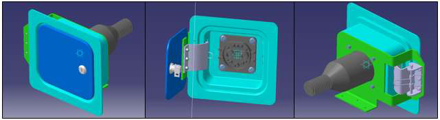 Charging Connector 모듈 부품 설계