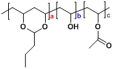 Poly(vinylbutyral) (PVB) 구조