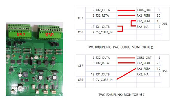 TWC CURRENT 배선 연결