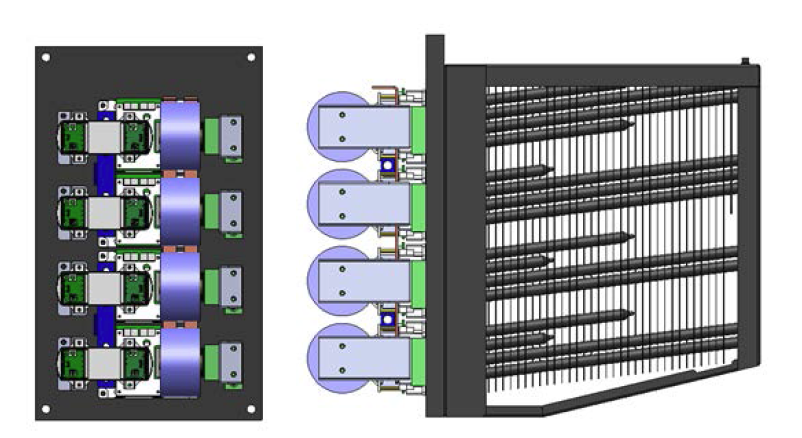 IGBT 2EA 세로배열 정면 및 우측면